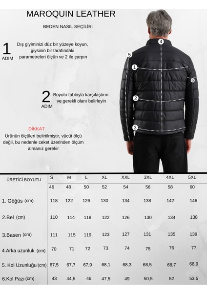 Arnold Erkek Şişme Deri Mont