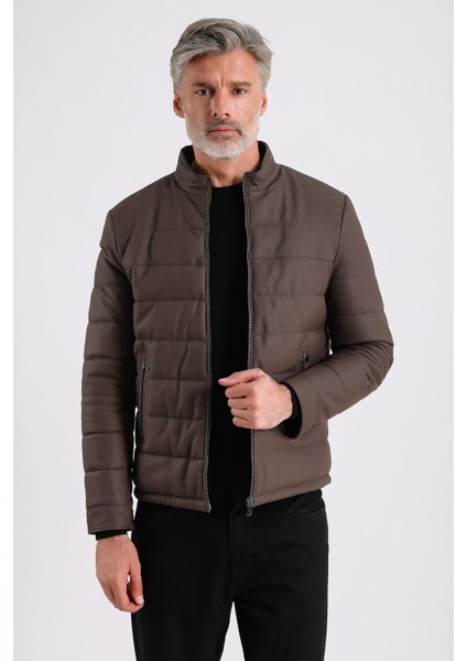 Arnold Erkek Şişme Deri Mont modelleri