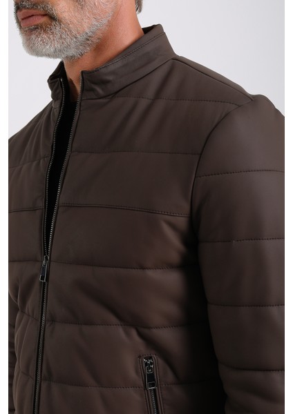 Arnold Erkek Şişme Deri Mont