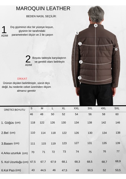 Arnold Erkek Şişme Deri Mont