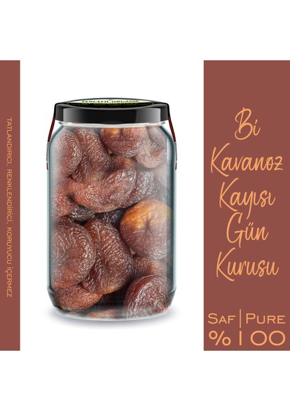 Gün Kurusu Kayısı Kurusu Bi Kavanoz 660 Cc. Cam Kavanozda Katkısız Yeni Mahsül Kuru Kayısı fiyatları