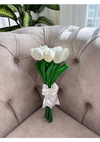 Islak Lale Gelin Çiçeği Gelin Buketi