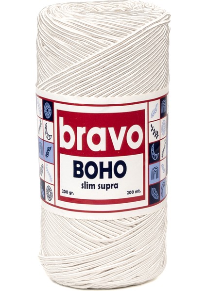Boho Slim Supra İplik 200 Gr 200 Metre (Renk Kodu:10) fiyatları