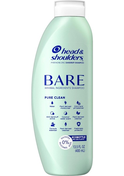 Head & Shoulders Bare Pure Clean Kepek Şampuanı 400ML
