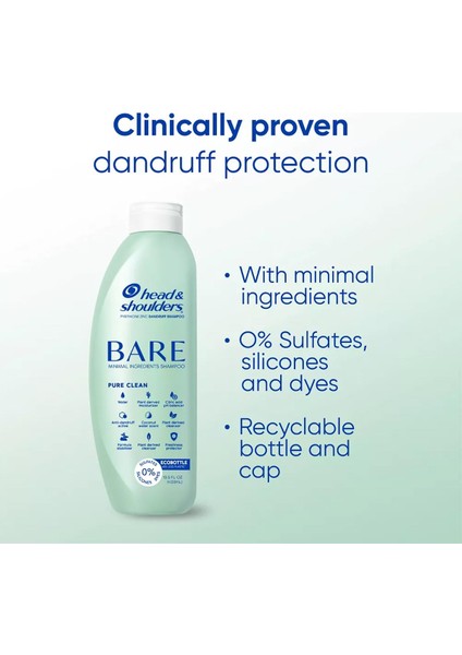 Head & Shoulders Bare Pure Clean Kepek Şampuanı 400ML modelleri