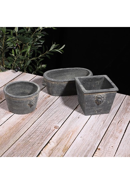 Damano Saksı Silindir Antrasit fırsatları