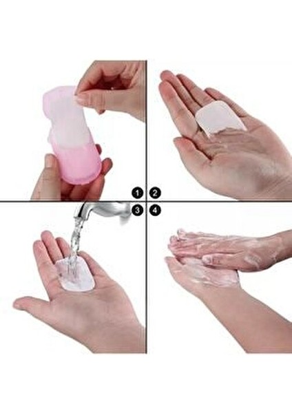 Parfümlü Kağıt Sabun 200 Yaprak 10'lu Paket Elde Eriyen Kullanım İçin indirimleri