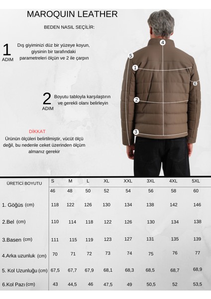 Arnold Erkek Şişme Deri Mont