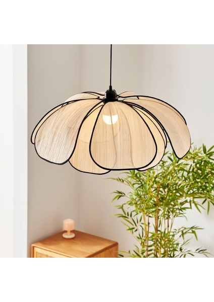 Modern Tasarım Çiçek Sarkıt Avize Rattan Boheme Salon Oturma Odası Mutfak Avizesi modelleri