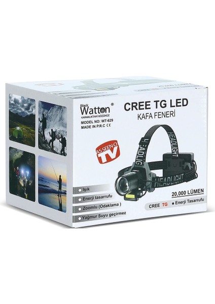 Cree Tg 20,000 Lümen Şarjlı Kafa Lambası WT-629 fırsatları