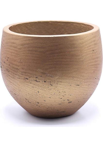 Mini Orb M Bakır Renk Fiberstone Saksı