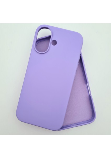 iPhone 17 ile Uyumlu Lansman Içi Kadife Esnek Soft Silikon Kılıf