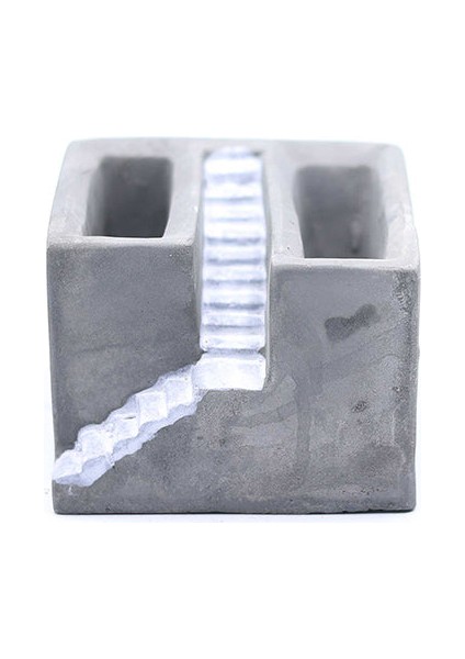 Ev Beton Saksı 03 Gri