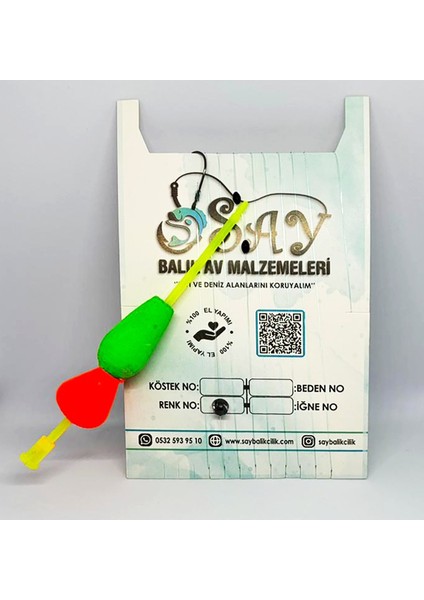 Hazır Şamandıralı Şıp Şıp Takımı (Mantara Takılmış, Iğneli ve Köstekli Sistem)