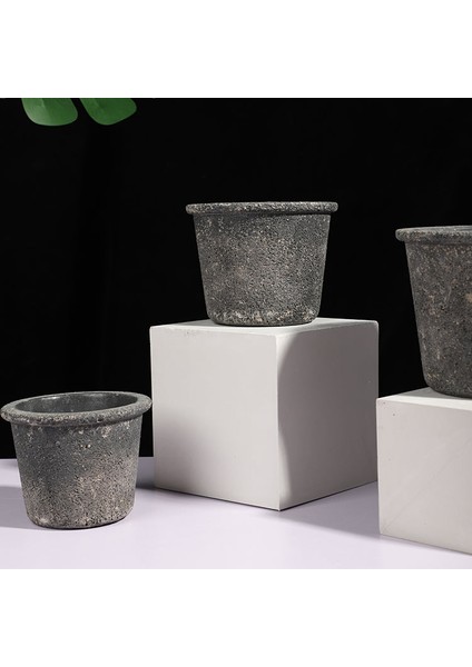Elen Saksı Küçük Boy Antrasit modelleri