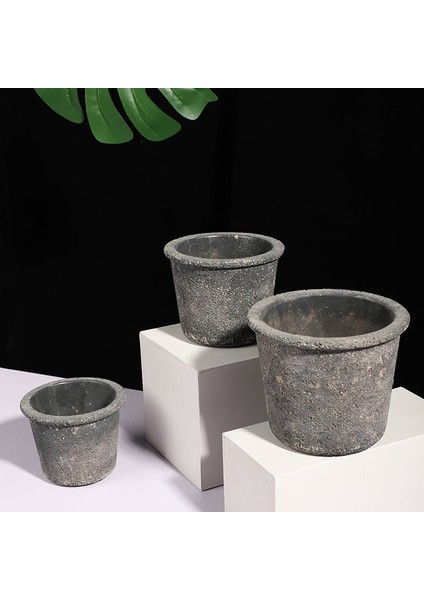 Elen Saksı Küçük Boy Antrasit fırsatları