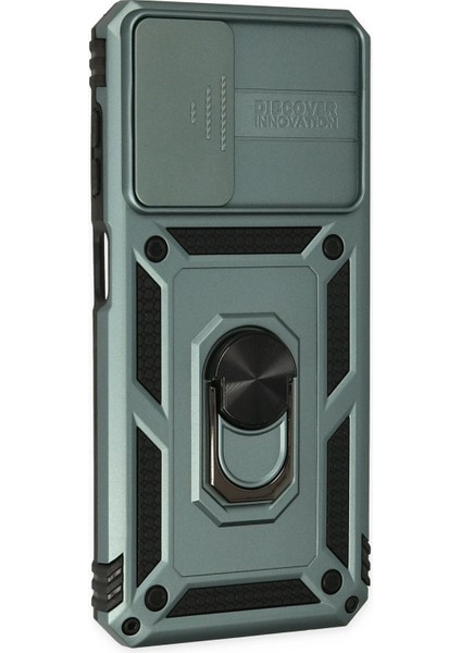 Zengezur Newface Samsung Galaxy A13 4g Kılıf Pars Lens Yüzüklü Silikon - Yeşil fiyatları