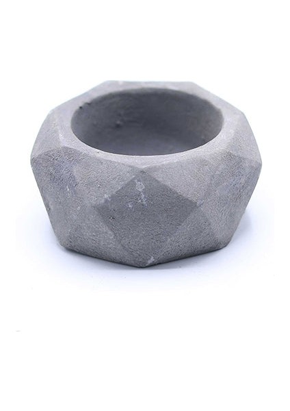 Elmas Beton Saksı 05 Gri