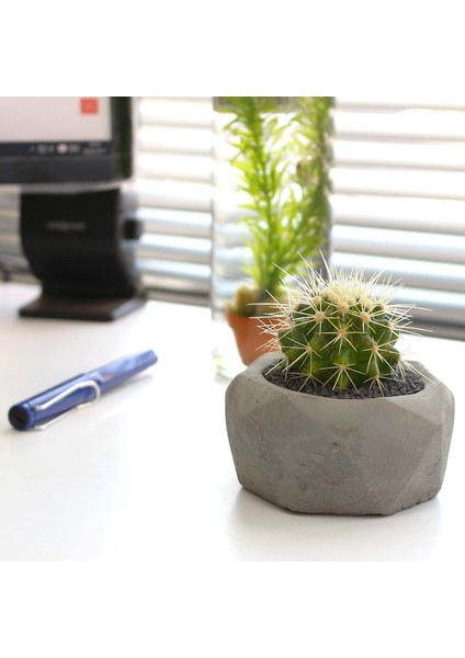 Elmas Beton Saksı 05 Gri fiyatları