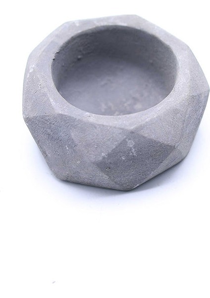 Elmas Beton Saksı 05 Gri modelleri