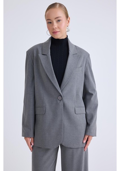 Tek Düğme Vatkalı Ceket modelleri