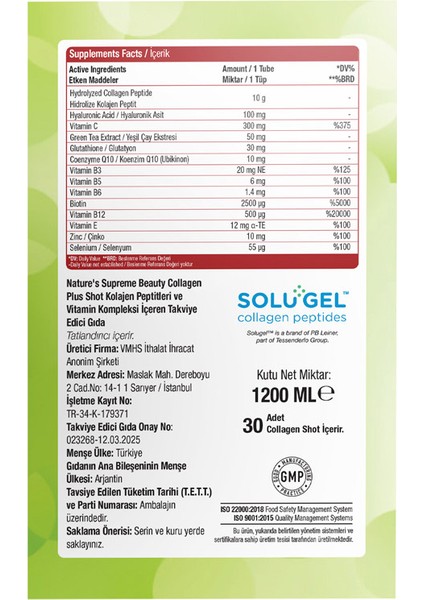 Beauty Collagen Plus 30 Shot x 40 ml