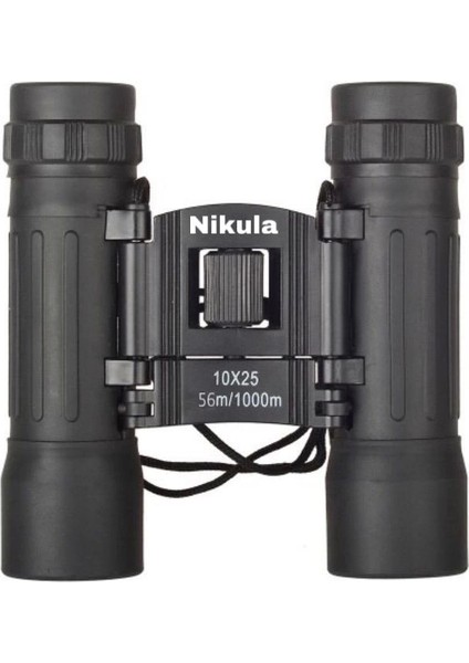 10X25 Av Dürbünü 56M/1000M Kauçuk Kaplama Siyah