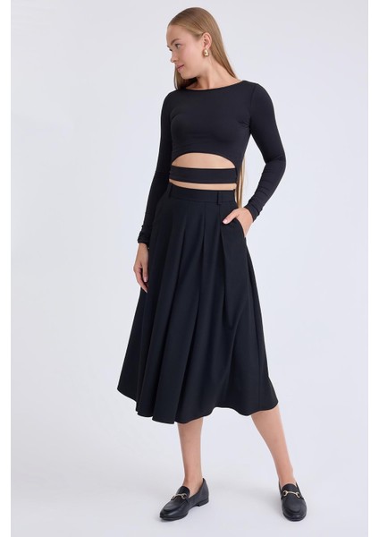 Pileli Midi Boy Cepli Etek fiyatları