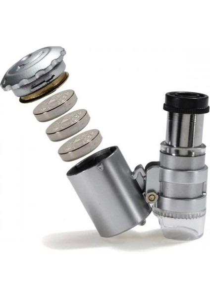 Iphone5 Için Uyumlu Kapaklı Lens Mikroskop Taşınabilir Mini Cep Boyutu LED Mikroskop NO.9882IP5II indirimleri