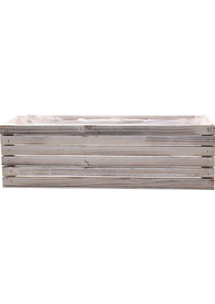 Ahşap Dikdörtgen Saksı Büyük Boy