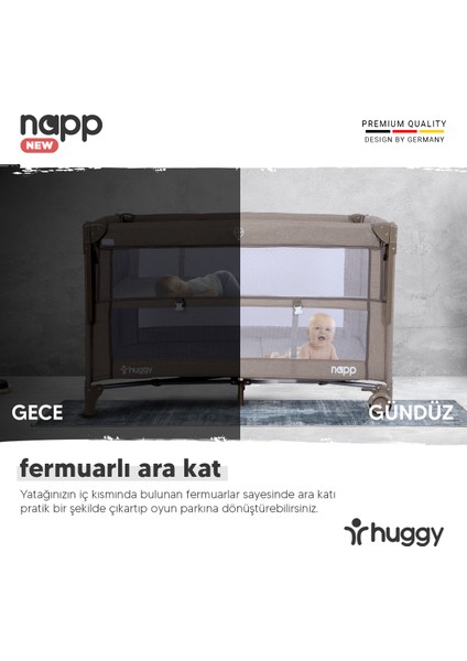 Napp 6 In 1 Anne Yani Park Yatak Oyun Parkı 70X120 XL fırsatları