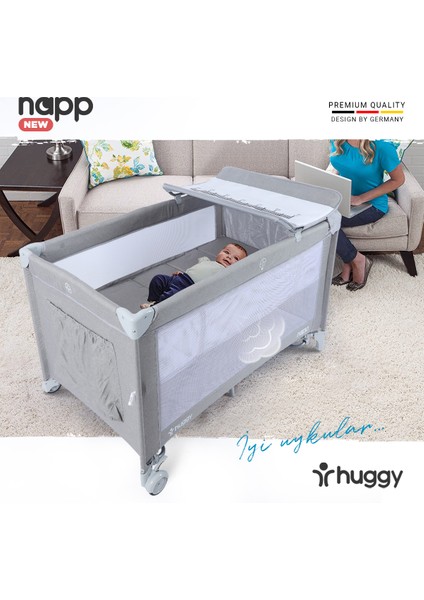 Napp 6 In 1 Anne Yani Park Yatak Oyun Parkı 70X120 XL