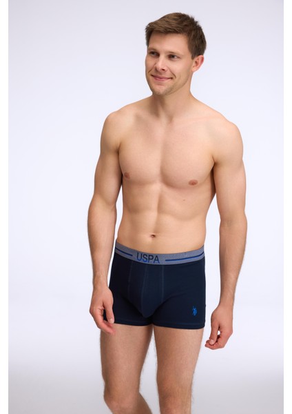 Erkek Lacivert 3 Lü Boxer modelleri