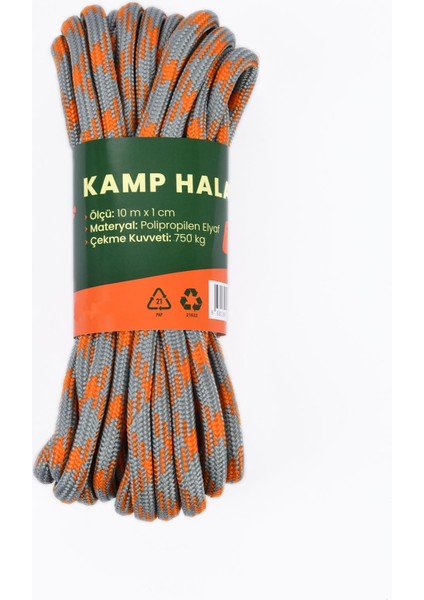 Kamp Halatı, Germe Halatı, Kamp Ipi, Çadır Halatı, Halat, Uzunluk 10 Mt. Çap: 10 mm
