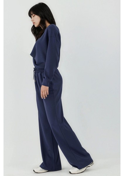 Kadın Modal Touch Basic Sweatshirt Lacivert modelleri