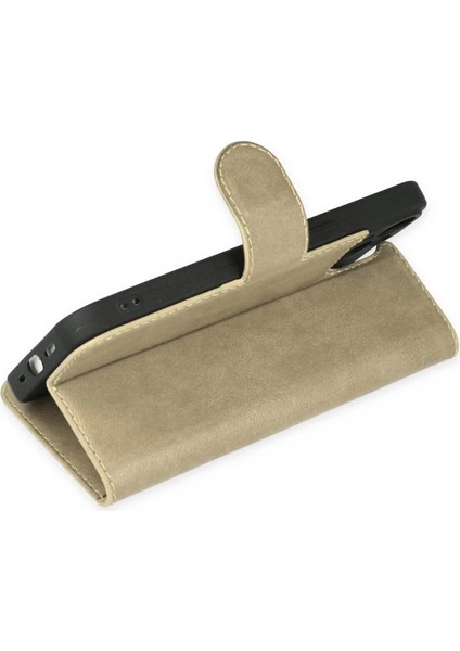 Bfs iPhone 14 Plus Kılıf Trend S Plus Kapaklı Kılıf - Gold modelleri