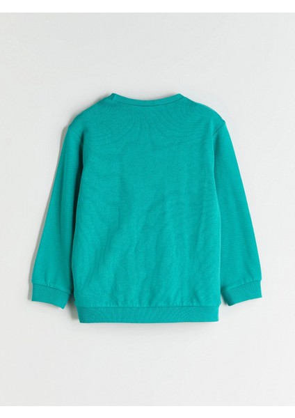 Lcw Kids Yeşil Bisiklet Yaka Erkek Çocuk Sweatshirt modelleri