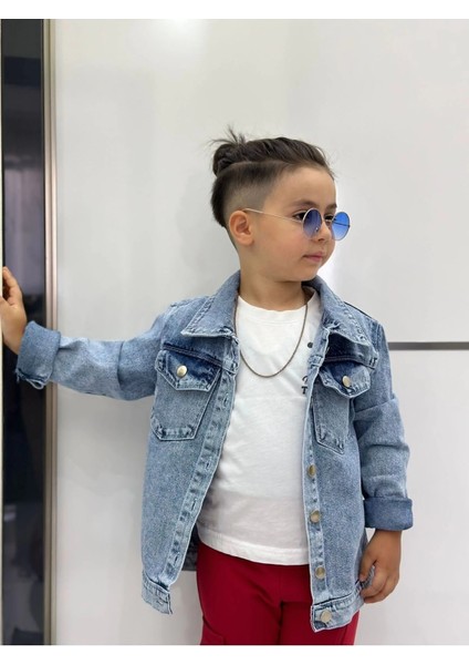 Mickey Mause Nakışlı Kot Ceket-Bayramlik fiyatları