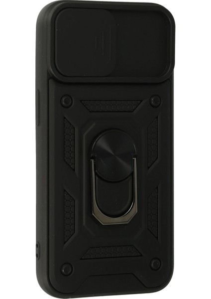 Zengezur Newface Iphone 13 Kılıf Pars Lens Yüzüklü Silikon - Siyah fiyatları