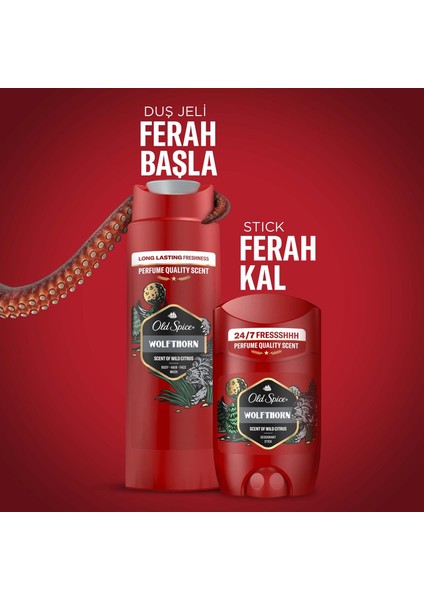 Gamer Hediye Seti: Wolfthorn deodorant Stick 50 Ml + duş jeli 250ML modelleri