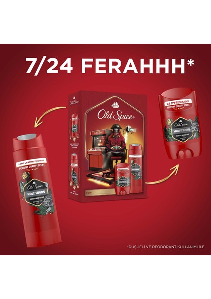 Gamer Hediye Seti: Wolfthorn deodorant Stick 50 Ml + duş jeli 250ML fırsatları