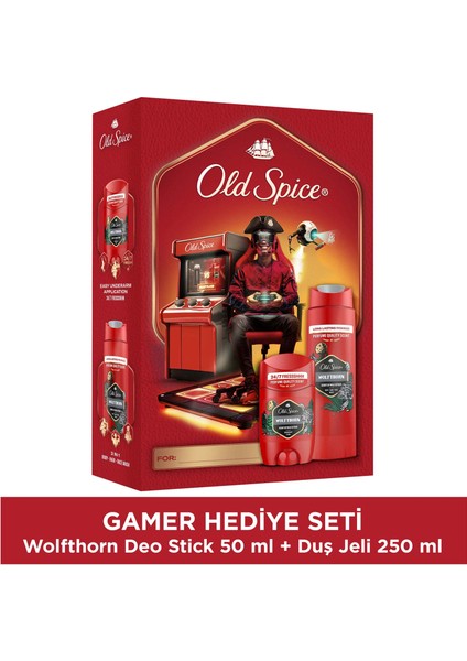 Gamer Hediye Seti: Wolfthorn deodorant Stick 50 Ml + duş jeli 250ML
