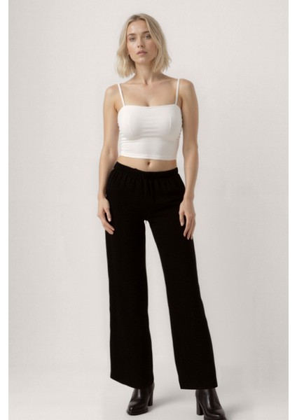 Beli Lastikli Geniş Paça Pantolon