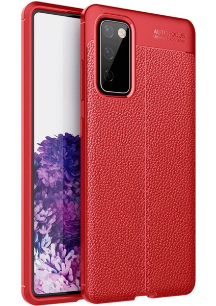 Zengezur Newface Samsung Galaxy S20 Fe Kılıf Auto Focus Kapak - Kırmızı