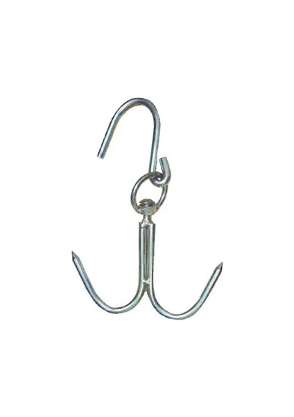 8 mm Kasap Et Kancası - 239LI Dönerli Set - Paslanmaz Çelik - Et Işleme - Hijyenik - Düzenli - Dayanıklı - Uzun Ömürlü