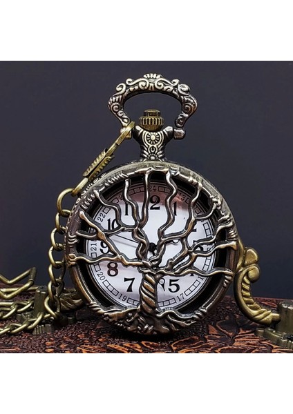 Hayat Ağaçı Tasarımlı Köstekli Saat