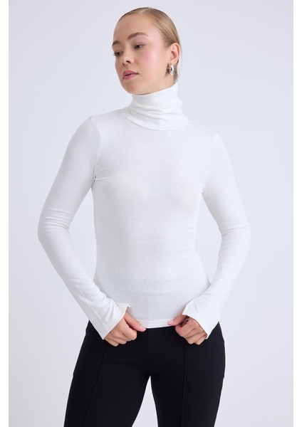 Balıkçı Yaka Uzun Kol Bluz