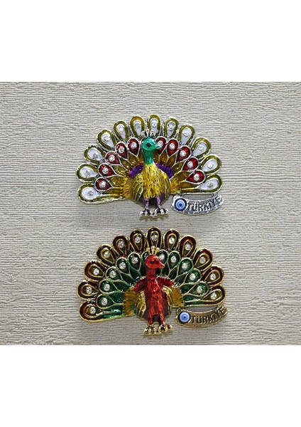 Swaroski Tavuskuşu Magnet ALK3852