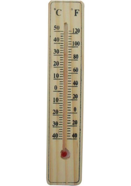 Ahşap Oda Sıcaklığı Sıcaklık Ölçümü Termometresi Küçük Boy