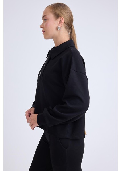 Büyük Düğmeli Uzun Kol Bluz modelleri
